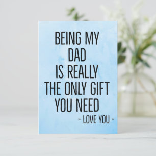 Carte De Remerciements Être Mon Père Est Vraiment Le Seul Don Dont Vous A