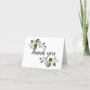 Carte De Remerciements Eucalyptus bleu-dusté