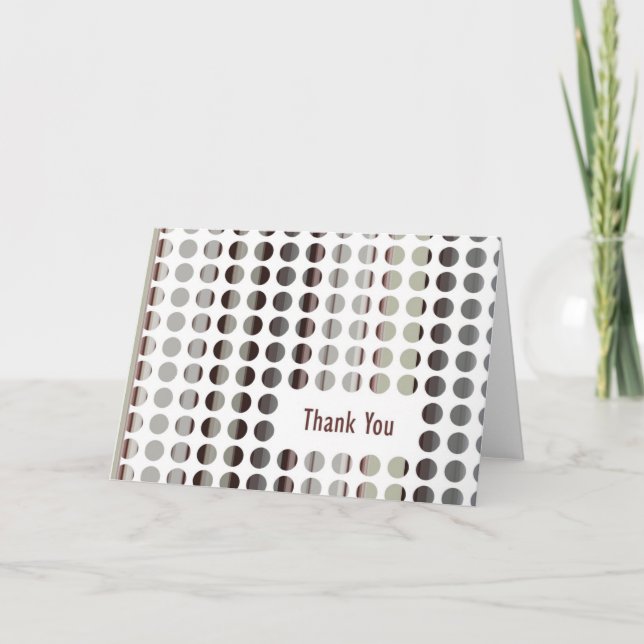 Carte De Remerciements Euro Rétro (Devant)