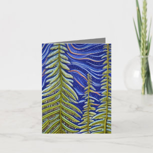 Carte De Remerciements Evergreens Abstraits lunaires
