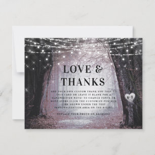 Carte De Remerciements Evermore   Enchanted Fairy Forest Love and Thanks