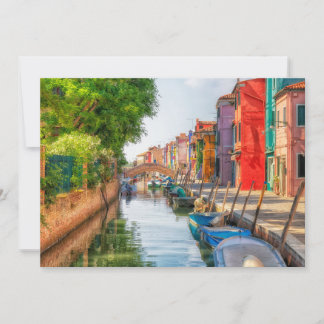 Carte De Remerciements Explorez le charme vibrant de Burano