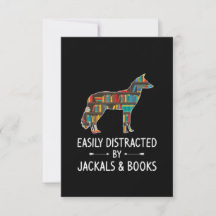 Carte De Remerciements Facile À Distraire Par Jackals _ Livres Lover Cade