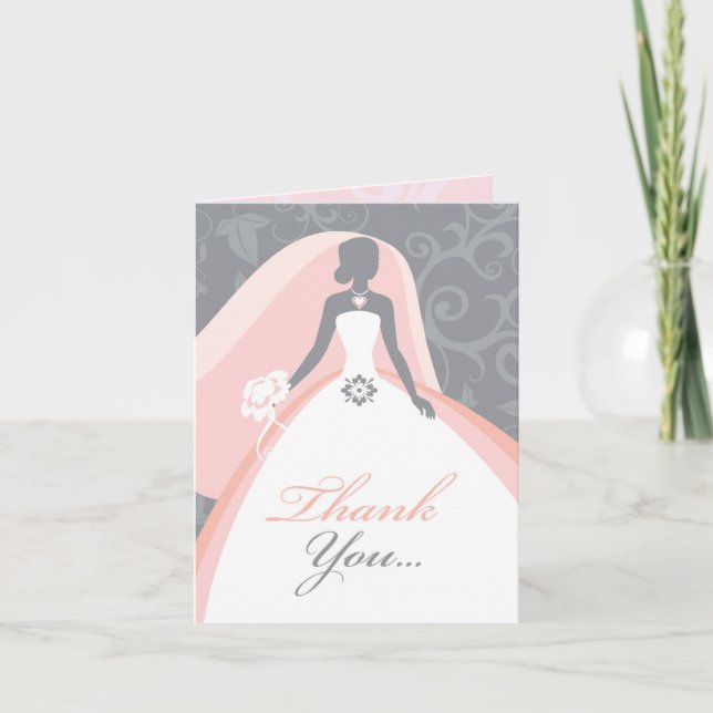 Carte De Remerciements Faire part de Remerciement pour une Baby Shower (Devant)