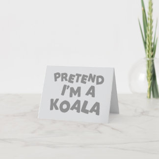 Carte De Remerciements Faisons comme si j'étais un koala Idée drôle d'Hal