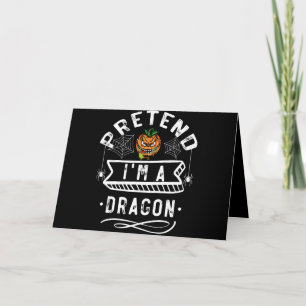 Carte De Remerciements Faisons semblant que je suis un costume de dragon