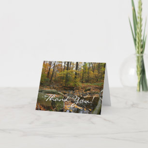 Carte De Remerciements Fall Creek avec réflexion à Laurel Hill Park