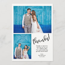 | fantaisie turquoise deux Mercis de mariage de