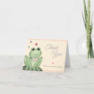 Carte De Remerciements Fard à joues crémeux fantaisiste Rose Grenouille B