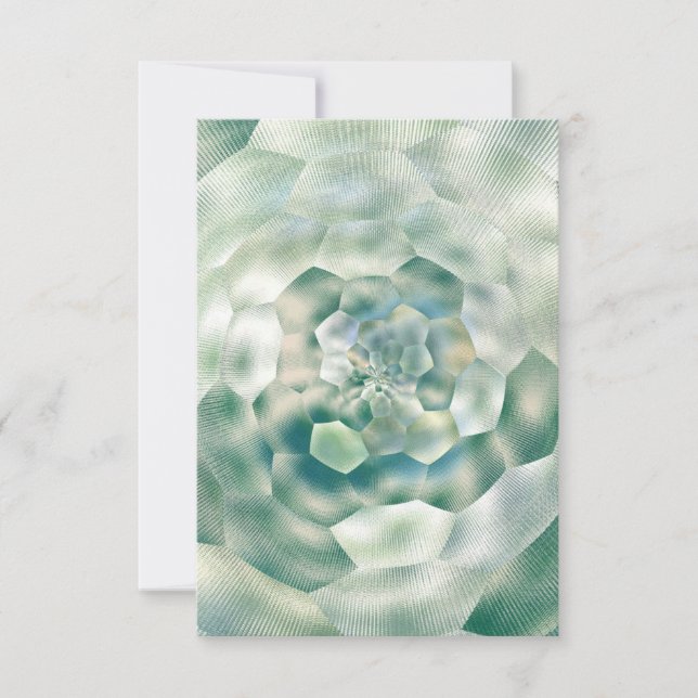 Carte De Remerciements Farmhouse Green Galaxy Space Futuristic (Devant)