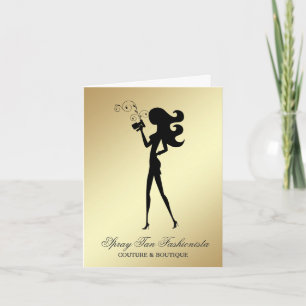Carte De Remerciements Fashionista de Tan de 311 jets