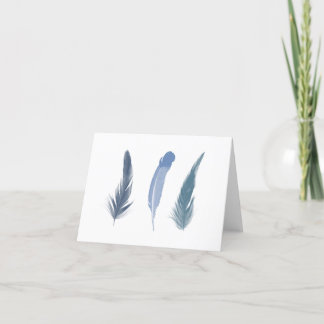 Carte De Remerciements Feather notecard