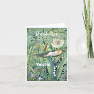 Carte De Remerciements Fée Floral Garden Enchanted Forest Girl Anniversai