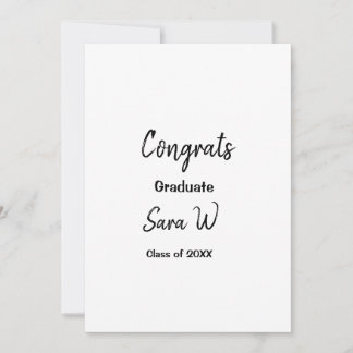 Carte De Remerciements Félicitations classe d'ajouter le nom d'année scol