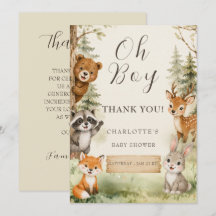 Félicitations Garçon Aquarelle Baby Shower Rustiqu