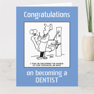 Carte De Remerciements Félicitations pour être devenu dentiste