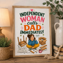 Femme Indépendante Appelle Papa Immédiatement