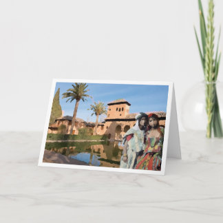 Carte De Remerciements Femmes berbères et architecture traditionnelle mar