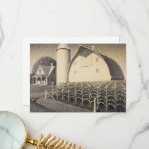 Carte De Remerciements Fertility, Iowa par Grant Wood