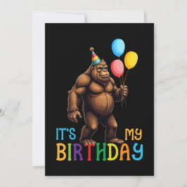Carte De Remerciements Fête d’anniversaire de Bigfoot - C’est mon anniver