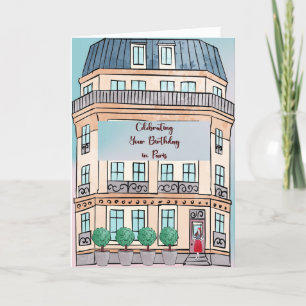 Carte De Remerciements Fête d'anniversaire à Paris France
