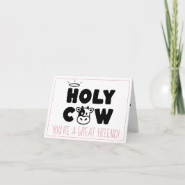 Carte De Remerciements Fête d'anniversaire adorable et moderne de la vach