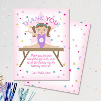 Fête d'anniversaire de gymnastique Cheveux bruns M