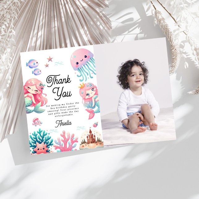 Carte De Remerciements Fête d'anniversaire pour enfants sous le thème des (Créateur téléchargé)