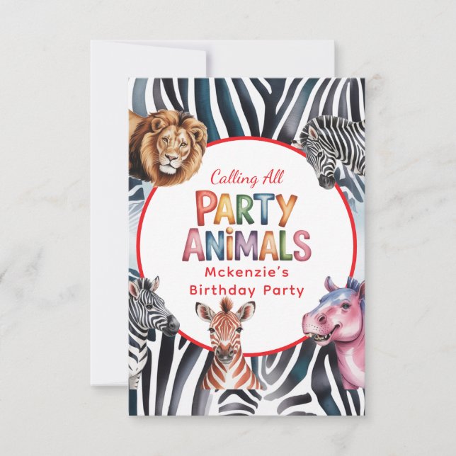 Carte De Remerciements Fête d'anniversaire pour les enfants amateurs de s (Devant)