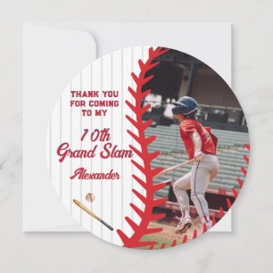 Carte De Remerciements Fête d'anniversaire thème de match de baseball pou