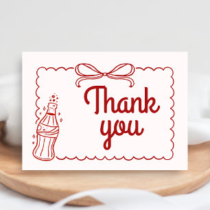 Carte De Remerciements Fête de Bébé Soda Prête à éclore