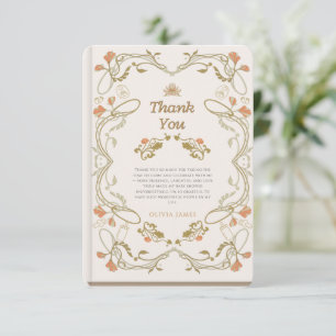 Carte De Remerciements Fête de bébé thème livre d'histoires pour notre pr