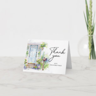 Carte De Remerciements Fête de crémaillère moderne simple aquarelle