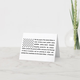 Carte De Remerciements Fête de la Constitution - nous le peuple | jour am