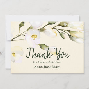 Carte De Remerciements *~* Fête de mariage à l'aquarelle Rose de plage Bl