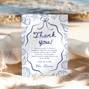 Carte De Remerciements Fête de mariage fantaisiste sur le thème des coqui