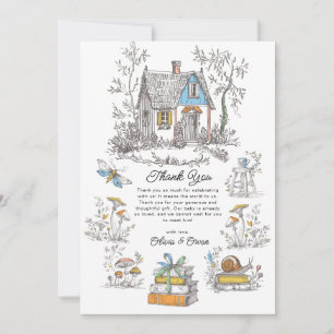 Carte De Remerciements Fête de Naissance Conte de Fées Cottagecore