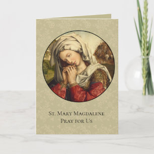 Carte De Remerciements Fête de St. Mary Magdalene 22 juillet