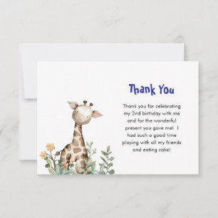 Carte De Remerciements Fête des animaux Orthodoxes Fête d'anniversaire de