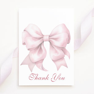 Carte De Remerciements Fête des mariées de boue rose personnalisée