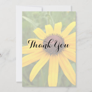 Carte De Remerciements Fête des mariées florale simple Rudbeckia photo pe