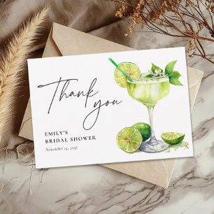 Carte De Remerciements Fête des mariées mexicaine Fiesta Margarita