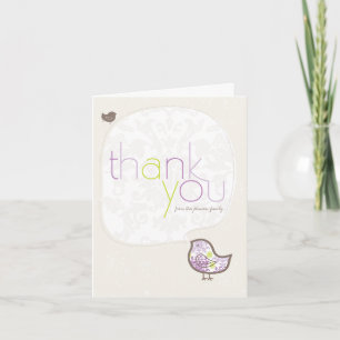 Carte De Remerciements Fête prénatale/Naissance Fantaisiste de Poussin en