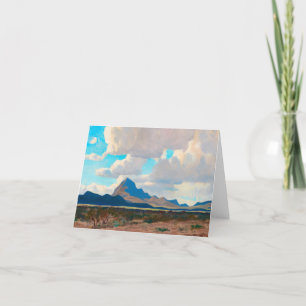 Carte De Remerciements Février après-midi, Tucson Mountains par Dixon