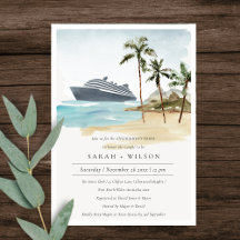 Fiançailles de croisière Tropical Seascape Palm Cr