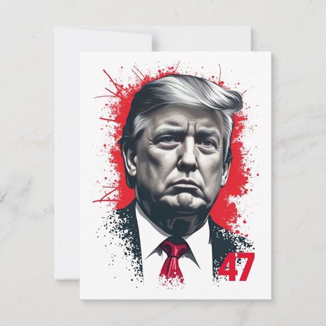 Carte De Remerciements Fier Maga Trump Vance Jour de l'Inauguration améri (Devant)