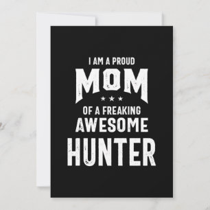 Carte De Remerciements Fier Maman D'Un Joueur De Chasseur Magnifique