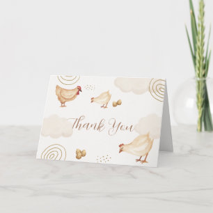 Carte De Remerciements Fille bohème chic peu farouche éclosion Prochaine
