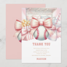 Fille de baseball personnalisée pour anniversaire