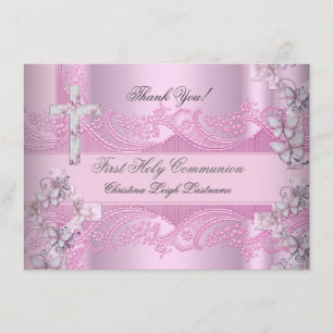 Carte de remerciements Fille première sainte dente